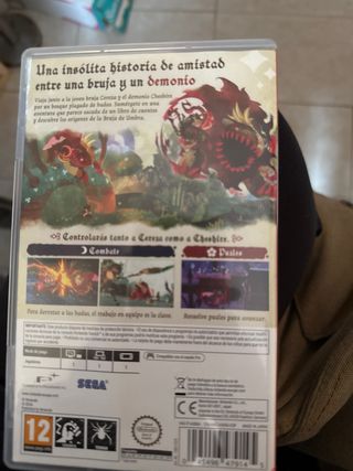 carátula de nintendo switch sin juego original