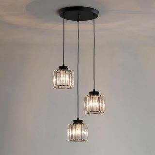 Lámpara Colgante Cristal 3 Luces NICRX