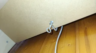 Mueble organizador con pizarra