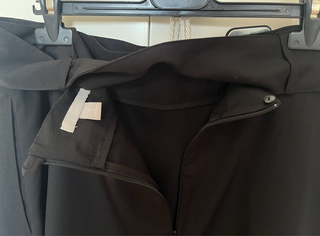 Falda midi negra con cinturón de h&m