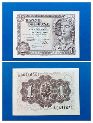 Buscada Serie A SC- 1 Peseta 1948 Dama de Elche