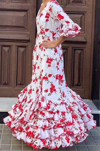 Traje de Flamenca Talla 38/40 con tela para sacar 