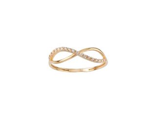 Anillo Oro 18kt Infinito Circonitas
