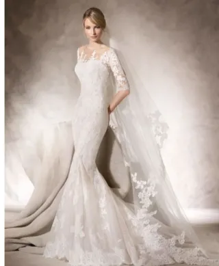 Vestido de Novia Encaje Sirena