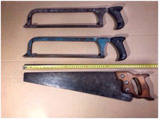 Lote de sierras y serrucho vintage