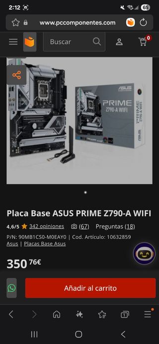 Placa Base ASUS PRIME Z790-A WIFI