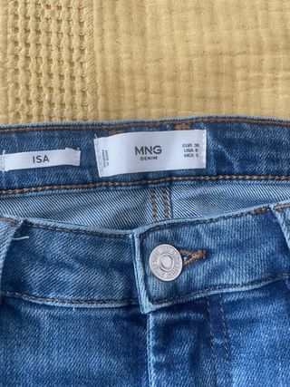 Jeans Mango Mujer Azul Talla 38