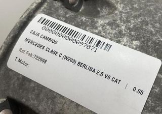 Caja mercedes-benz 97071 722998 clase c 2.5 v6 cat