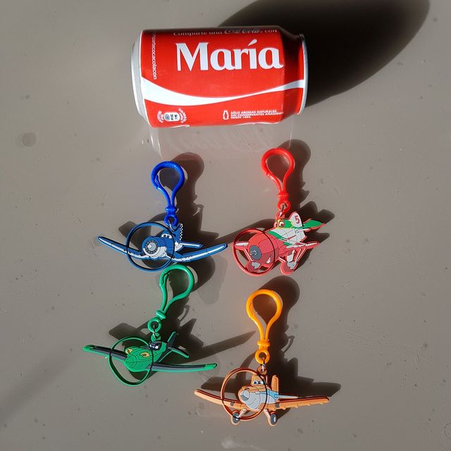 4 Llaveros Aviones Disney