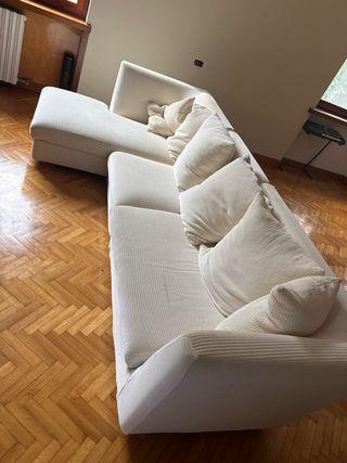 Divano angolare 3mt in ciniglia