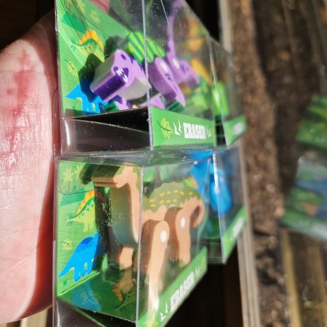 4 Gomas de borrar de dinosaurios
