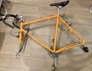 Cuadro Bici Clásica Peugeot Naranja