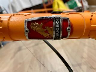 Cuadro Bici Clásica Peugeot Naranja
