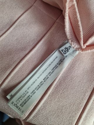 Vestido Uterqüe bandage rosa palo Talla S