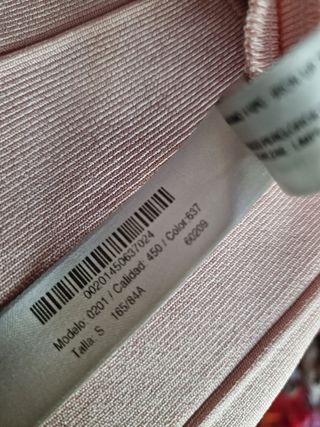 Vestido Uterqüe bandage rosa palo Talla S