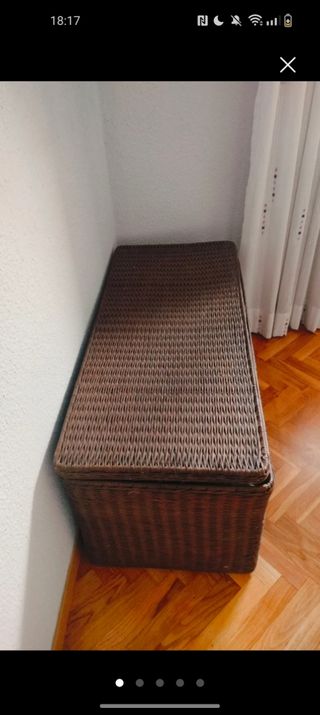 Baúl de mimbre marrón de Habitat