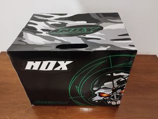 Casco NOX Skull Cross/Motard Nero Arancio