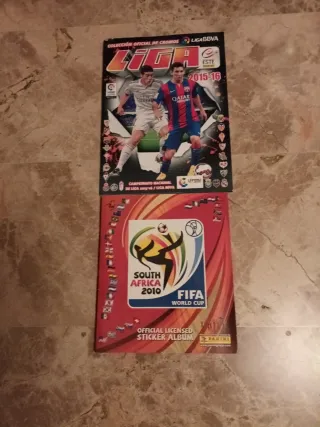 2 Álbumes Fútbol: Liga BBVA y FIFA World Cup