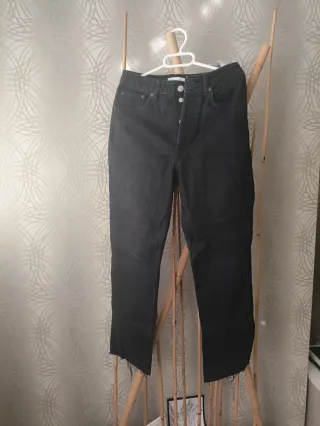 Vaqueros Zara anchos negros Talla 36