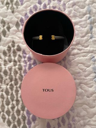 Pulsera Tous Acero y Oro Oso