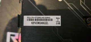 Asus RTX 2080 super 8GB.