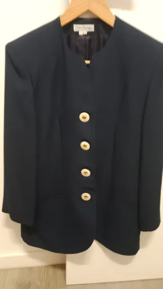Chaqueta Pietro Vernaggi Talla 42 Azul Marino
