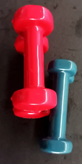 Coppia Manubri 0,5kg e 1kg Rossi e Blu