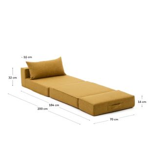 Puff Sillón Arty Kave Home Beige/Gris