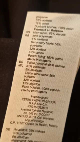 Pantalón vaquero gris Zara con pespunte