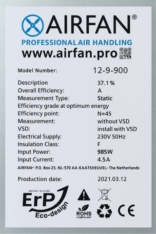 Extractor de Aire Airfan Helicoidal
UNA UNIDAD
