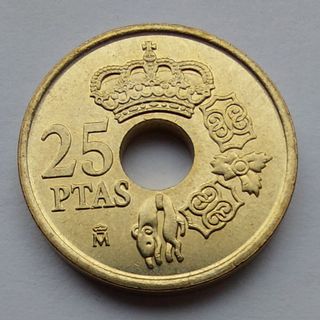 MONEDA 25 PESETAS AÑO 2000 SC