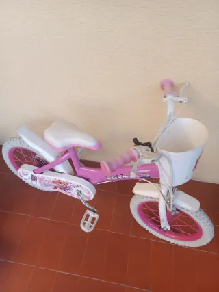 Bicicleta infantil rosa 14 pulgadas 