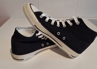 Zapatillas altas tela negras Talla 36