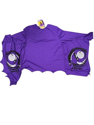 Disfraz Vampiro Morado , Capa Alas . Talla 56