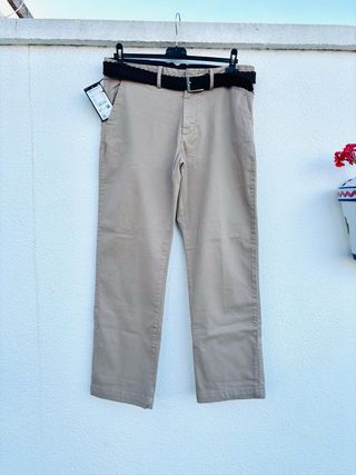 Pantalones beige hombre talla 42 NUEVO