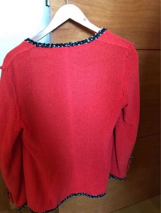 Chaqueta Zara Rojo  Estampado Cebra