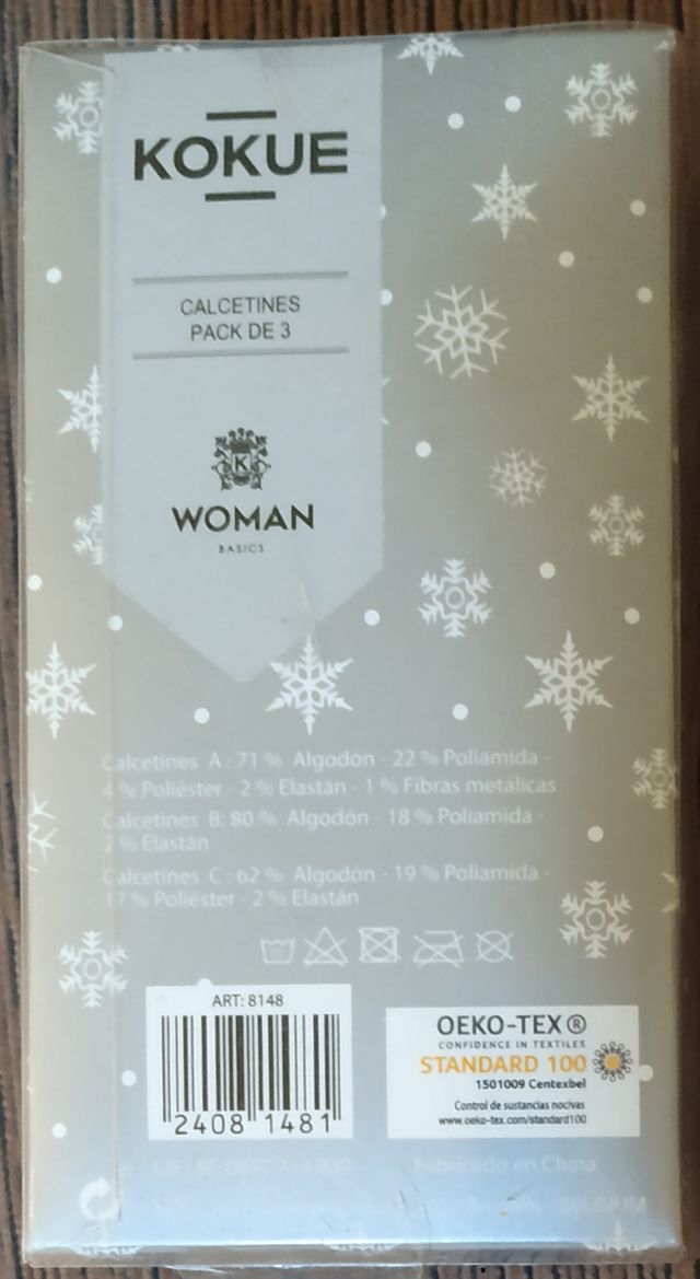 3 pares calcetines talla 31-35