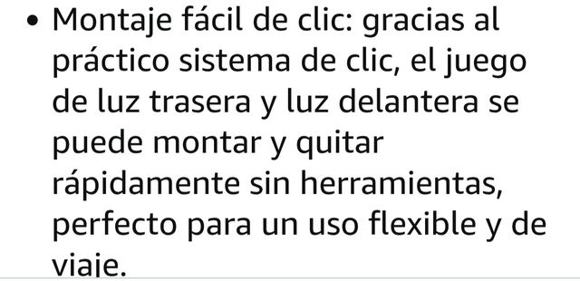 Juego Luces LED Bicicleta Delantera y Trasera