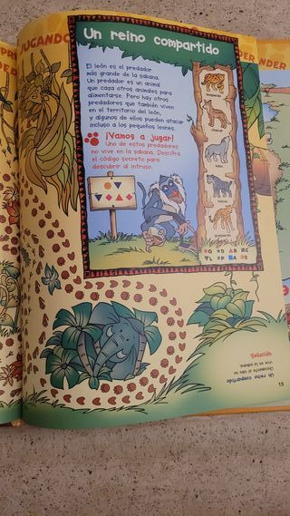 Libro El mundo de los animales Disney Los leones