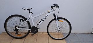Bicicleta Btwin Blanca Talla M. Muy poco usada