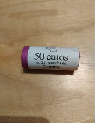 Cartucho de 25 monedas de 2 euros. Sevilla.