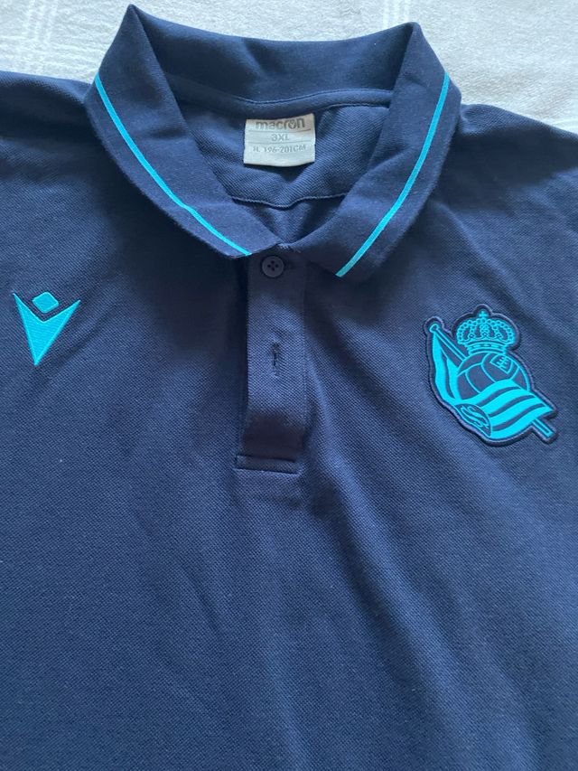 Polo Real Sociedad Macron Azul