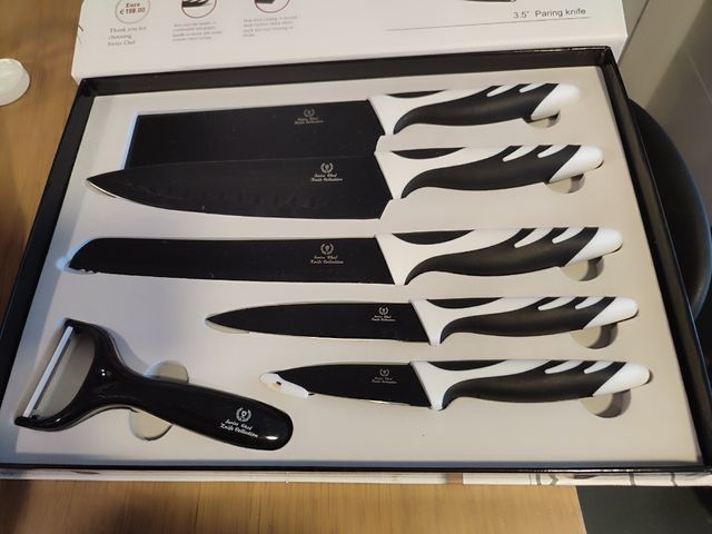 Set 5 Cuchillos Swiss Chef Non-Stick nuevo