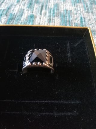 Anillo Plata y Azabache