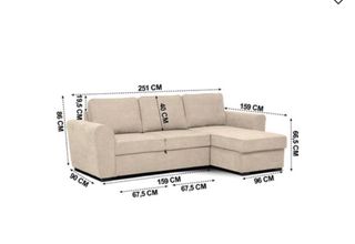 Sofá Chaise Longue Convertible en Cama