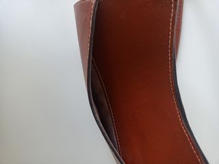 Bolso de piel marrón Cats