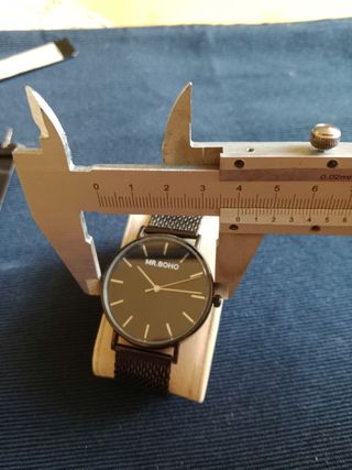 Reloj MR.BOHO Negro Malla