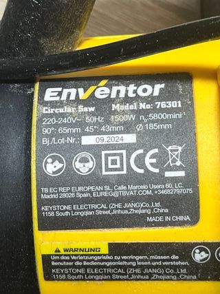 Sierra Circular 1500W Enventor