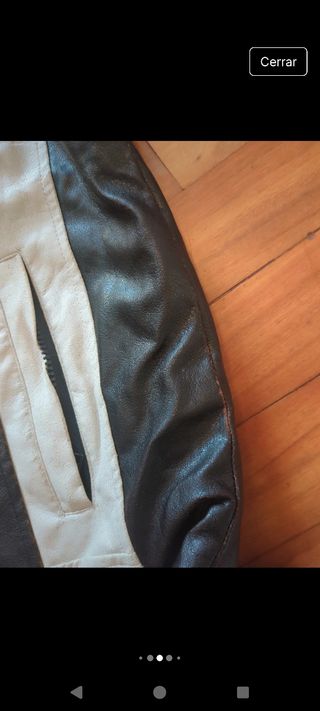 Chaqueta de cuero Bruebeck Racing Moto