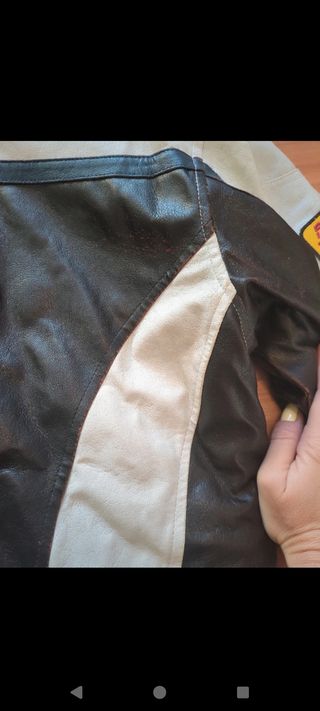 Chaqueta de cuero Bruebeck Racing Moto